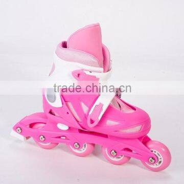 four pvc wheels inline skat with cheapes price and pp plastic chassis