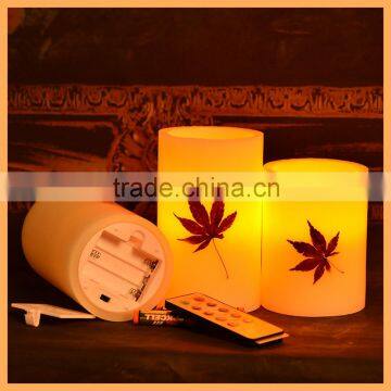 Embedded Maple and Flower Flameless Led Candle Light photo-6