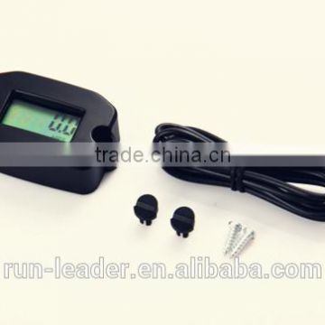 LCD Waterproof Gasoline Engine tachometer Inductive Hour Meter,Record MAX RPM