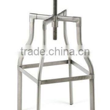 Timber Seat Swivel Turner Industrial Bar Stool photo-4