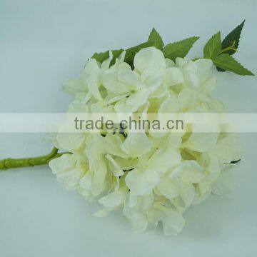 Natural looking silk artificial white hydrangea for wedding decoration