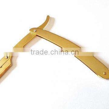 Gold Straight Razor Stainless Steel Changeable Blades
