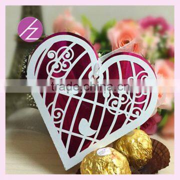 100 pcs Free Shipping Laser Cut birdcage shaped Wedding Favors And Gifts party deceration luxury silk wedding invitation box