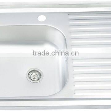 800*500mm Single Bowl Stainless Steel Sink Hot Sale for South America 201 Mat Finish