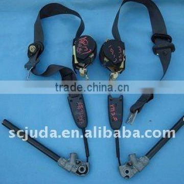 3-point car pretension safety belt with pretensioner function