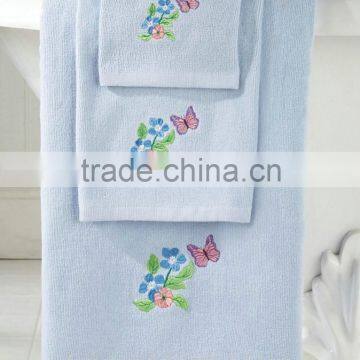 100% Cotton Velour Embroidery Wholesale Cotton Hand Towel