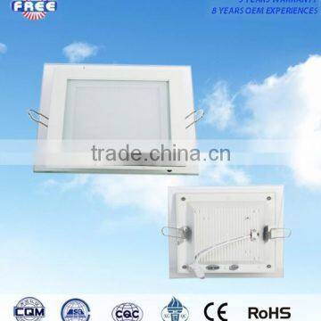 5w led glass panel light outer parts shine from frontal aluminum alloy square fesional for high-end interior lighting lamp