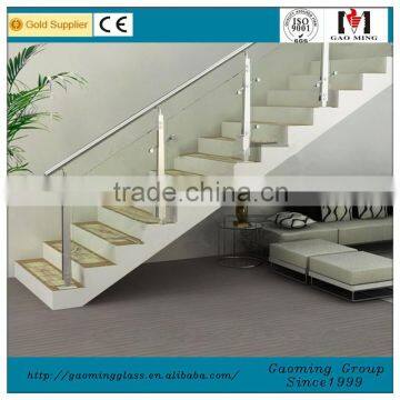 glass handrail indoor stair stailesss steel fittings