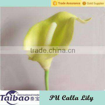 Low Price Wholesale Real Touch Light Green Artificial Calla Lilies