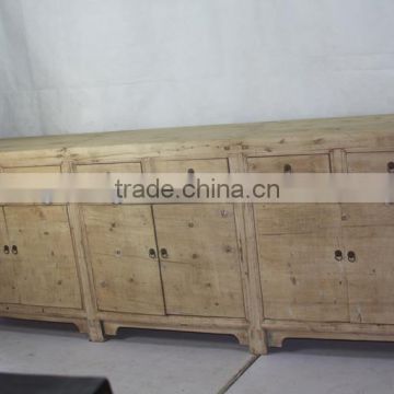 Chinese Antique recycle elm wood Rustic Style Sideboard Cabinet                        
                                                Quality Choice