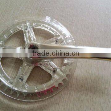 Silver Alloy 48T 165mm Bicycle freewheel Crank