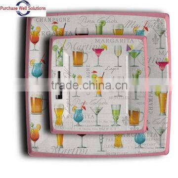 High Quality disposable Customized pattern paper plate