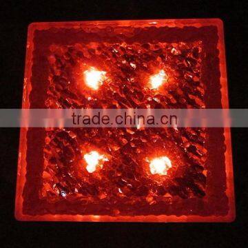 Solar Powered Led Underground Light, 4 LED Solar Brick Light