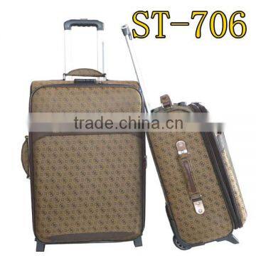 hot sale carry on luggage double handle travel luggage set for low price