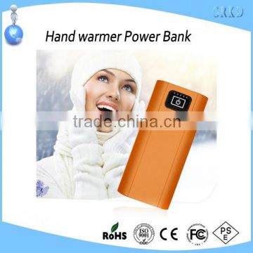 LED smart power bank with hand warmer function