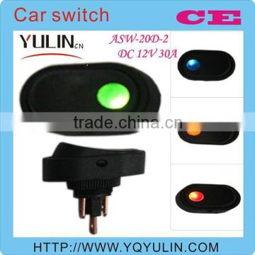 fast delivery 12mm green light 12V automatic light car starter switch