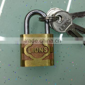 Titanium plated cast iron padlock