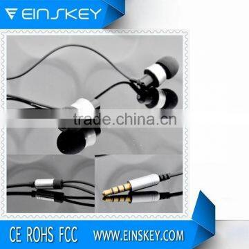 Best fashion earphone,metal earphone,earphone with mic for mobile phone