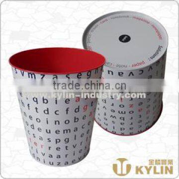 tinplate wastepaper basket