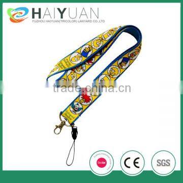 dye sublimation double layer lanyard for students