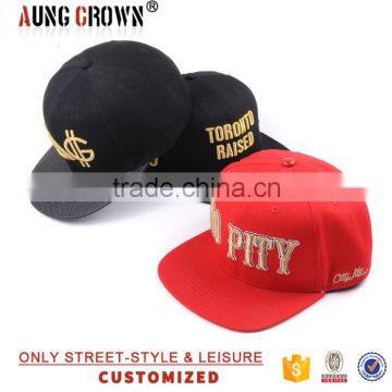 3D Embroidery Logo Wholesale Flat Brim Snapback Hat Manufacturer photo-4