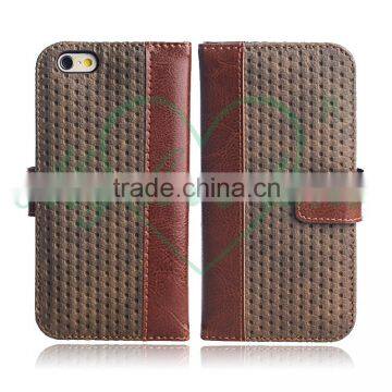 Mobile Phone Leather Wallet TPU Case for IPhone 6S