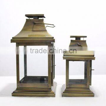 Iron Lantern, Metal Lantern, Brass Antique Lantern