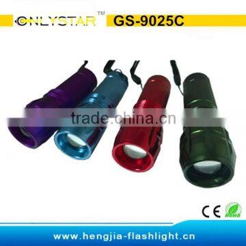 GS-9025T Aluminium Bicycle Zoom Cre Led Flashlight Made in China photo-2