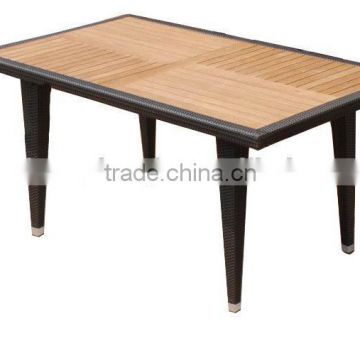 teak wicker table