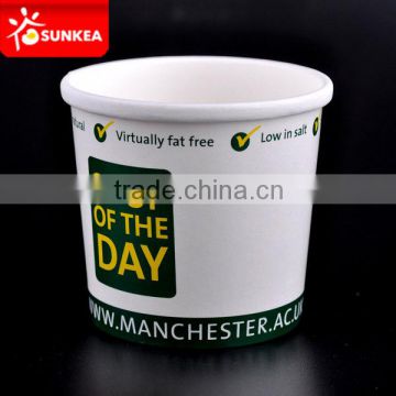 Custom logo printed disposable take away soup bowl