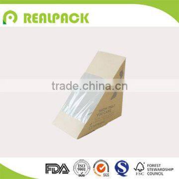 Disposable wholesale paper sandwich packaging for food