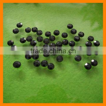 Jet Black Loose Gemstone Jewelry For Decoration