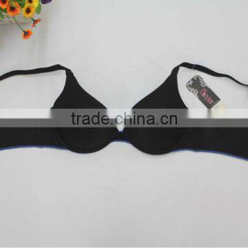 Sexy Laser Cut Contrast Color Design Young Girl Bra Push Up Bra photo-3