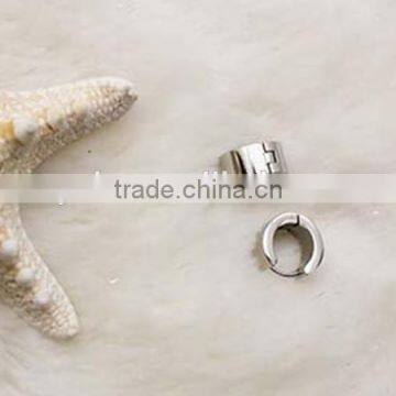 Top Quality 15*15mm Silver Stainless Steel Fashion Stud Earrings photo-4