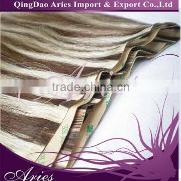 40 Pcs 18" inches Remy Seamless Tape Skin weft Human Hair Extensions