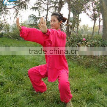Factory wholesale martial arts style organic cotton kung fu tai chi uniforms
