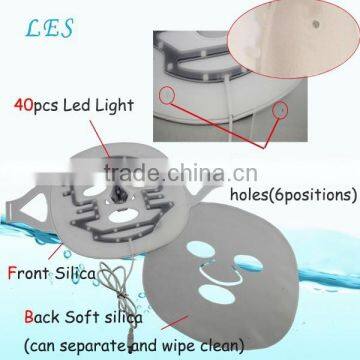 2014 Hot Sales Blue Yellow Red Led Silicone Facial Mask photo-3