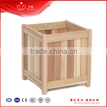 2015 new outdoor large wooden flower planter