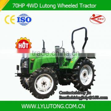 Lutong 70HP 4WD agricultural implement/farm tractors/tractor price list/used tractor for sale/china suppler