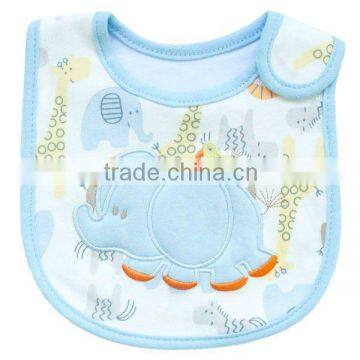 100%Cotton baby bib with Embroidery