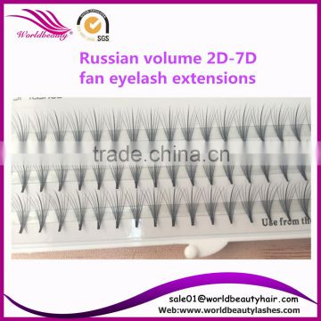 2016 New Lashes Russian volume 2D,3D,4D,5D,6D,7D fan eyelash extensions