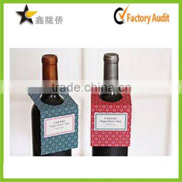 2015 OEM hot custom good head card for wine bottle neck with your logo