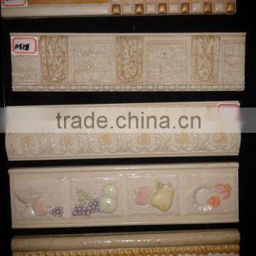 Perfect match interior decorative border resin tiles