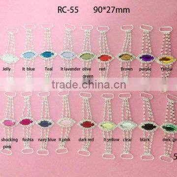 Stock hot selling Factory price rhinestone connector for headband/hairwear for bikini (RC-55)