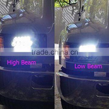 Truck Parts 4x6" 45w Square 4x4 Accessories Led Headlight High Low Beam Headlamp for Offroad Excavator, Truck, Heavy Machinery