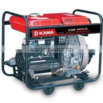 KAMA 5.75/6.5kva DC output Single phase small diesel generator open type