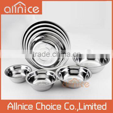 Deep plate stainless steel soup basin/wholesale soup bowl/good quality soup plate