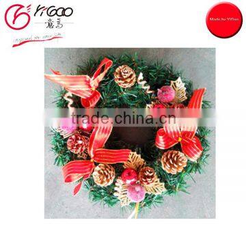 700020 christmas floral hoop christmas hanging wreath