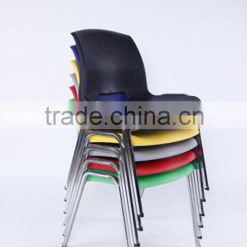 Hot Sales Primary Stacking Plastic School Chair With Metal Frame photo-2