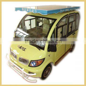 Fancy 4 seater passenger electric car & vehicle for sale solar power (48V 1000W)                        
                                                Quality Choice